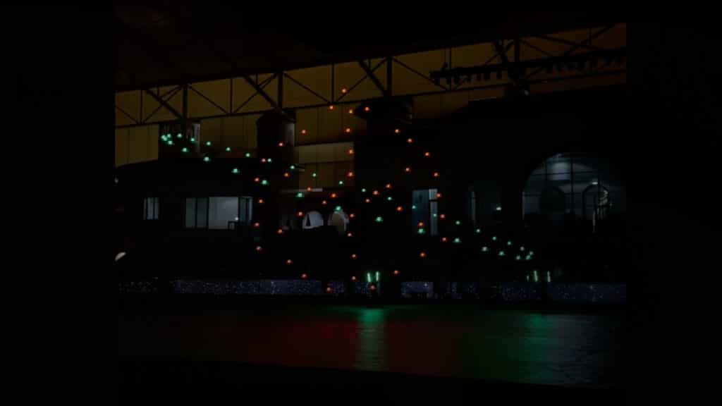 Indoor drone show at a show jumping tournament, Abu Dhabi, 2025