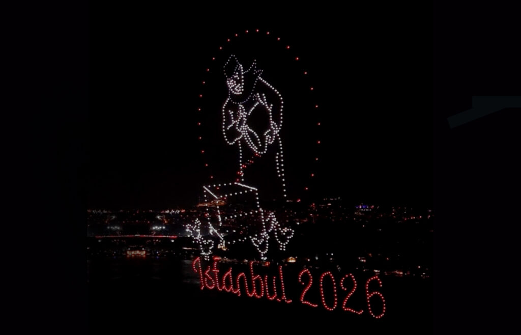 Outdoor drone show for Big Dutchman