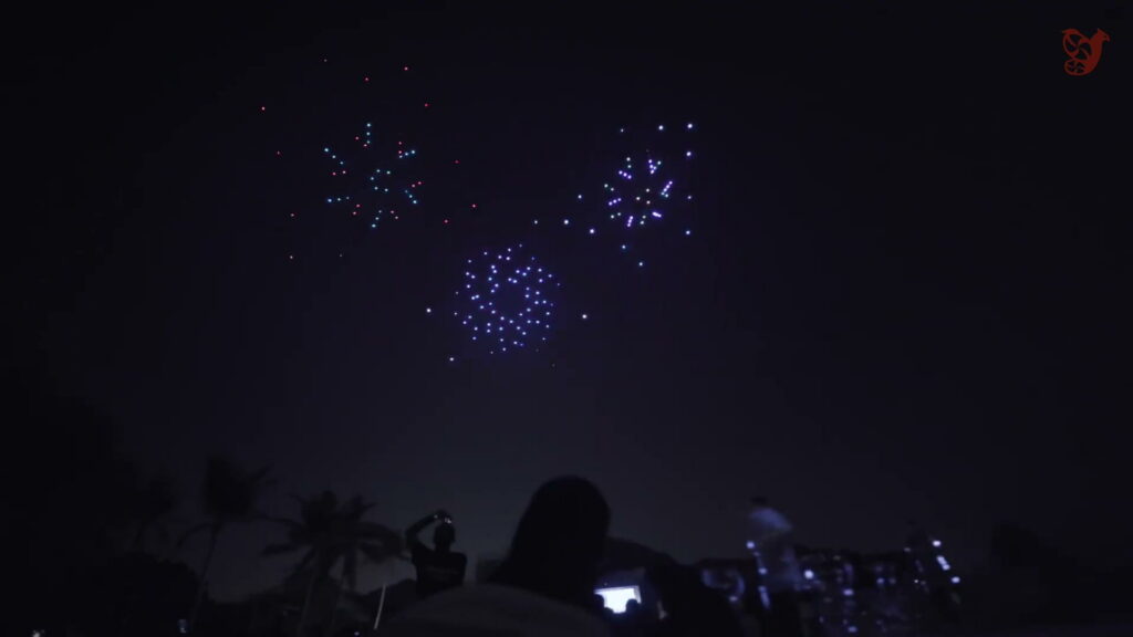 Drone shows and flying figures in Bahrain