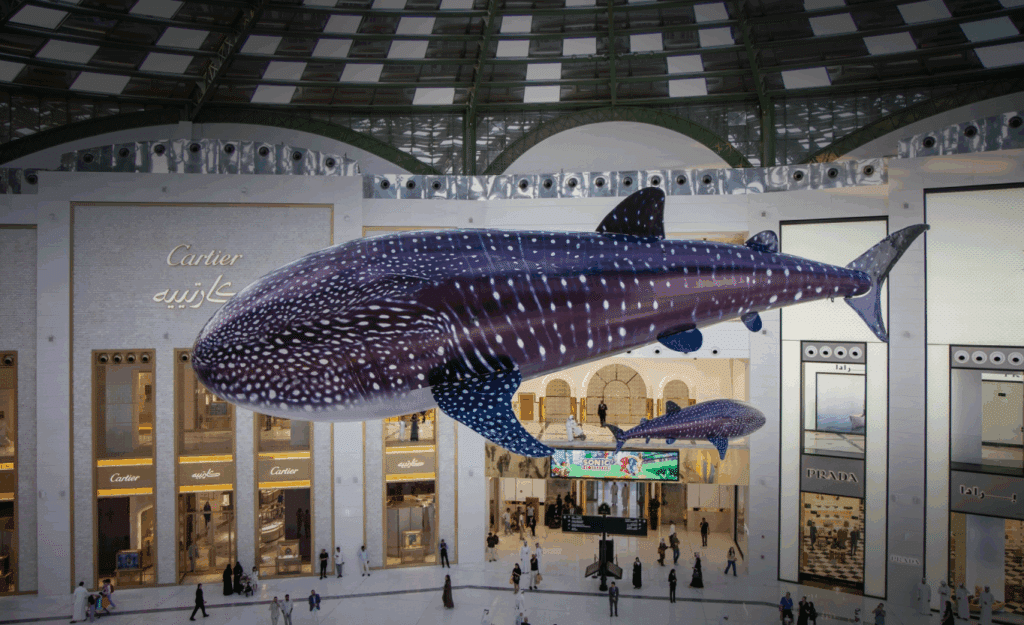 Radio-controlled whale shark by DRONICO