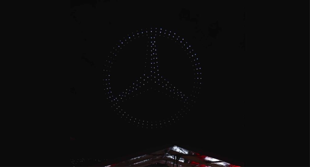 Mercedes-Benz drone show, 2025