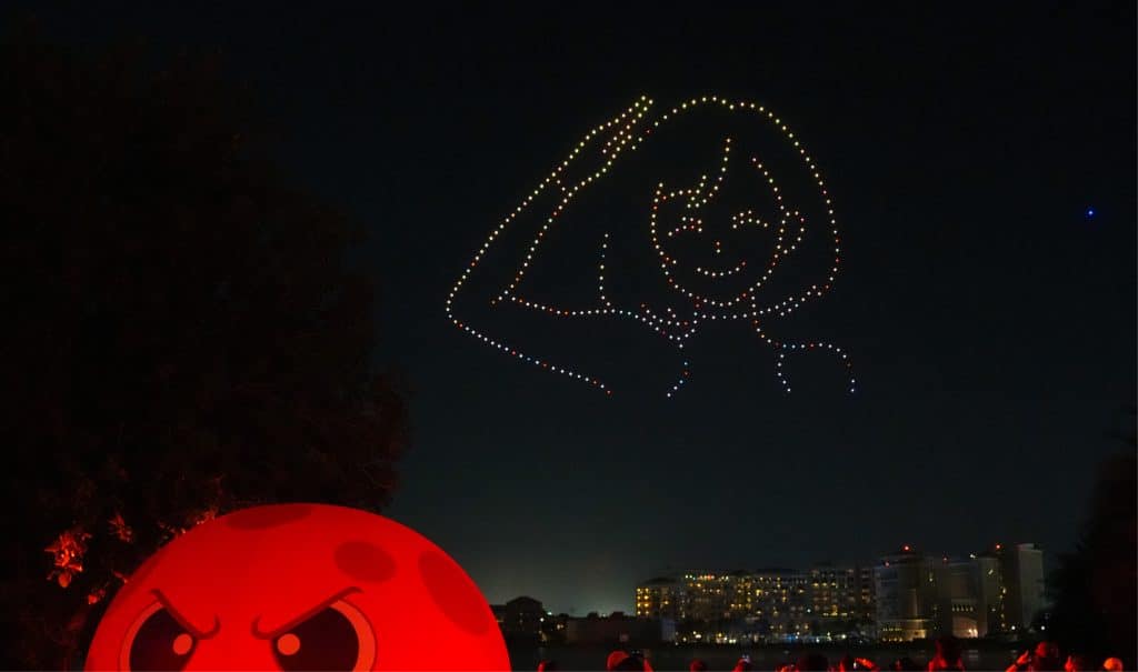 Outdoor drone show at Met Dhabi 2025, Abu Dhabi